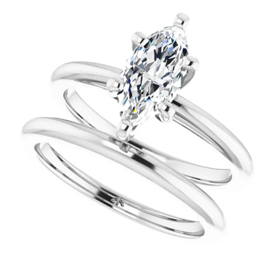 Fine Band Solitaire Engagement Ring