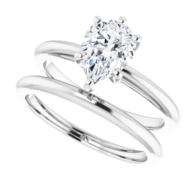 Fine Band Solitaire Engagement Ring