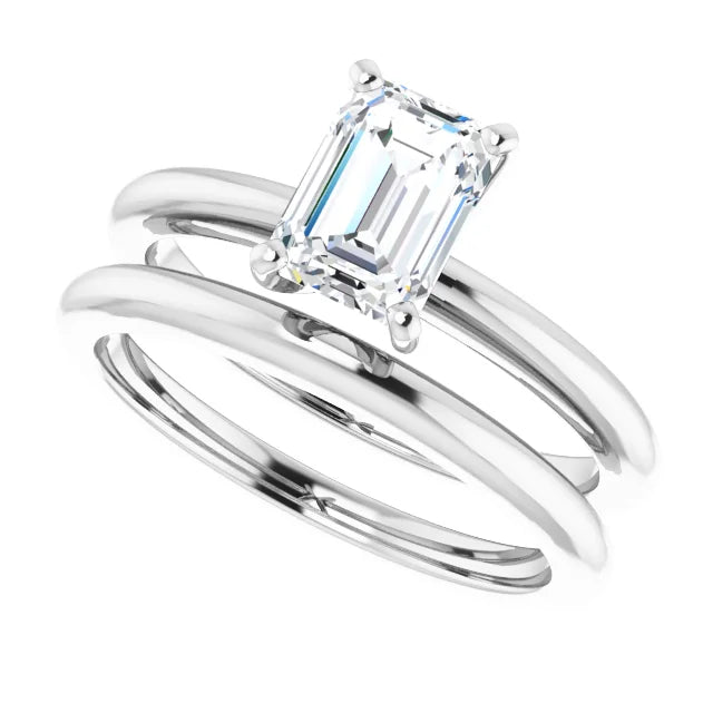 Fine Band Solitaire Engagement Ring