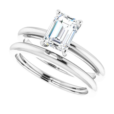 Fine Band Solitaire Engagement Ring