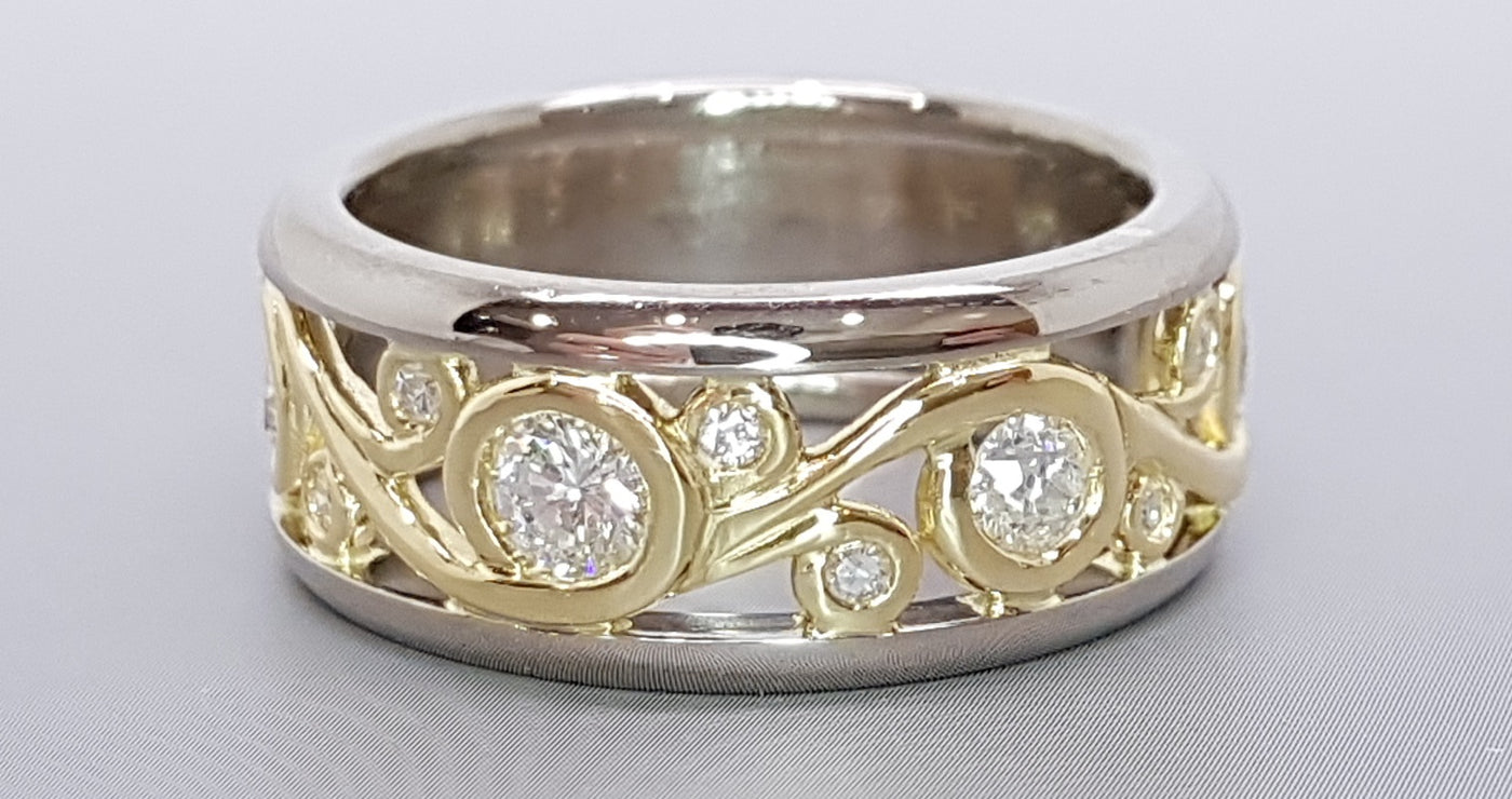 diamond dress ring designs Vintage Ruby & Rose Cut Diamond Dress Ring Fetheray